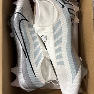 Nike White and Gray Soccer Cleats